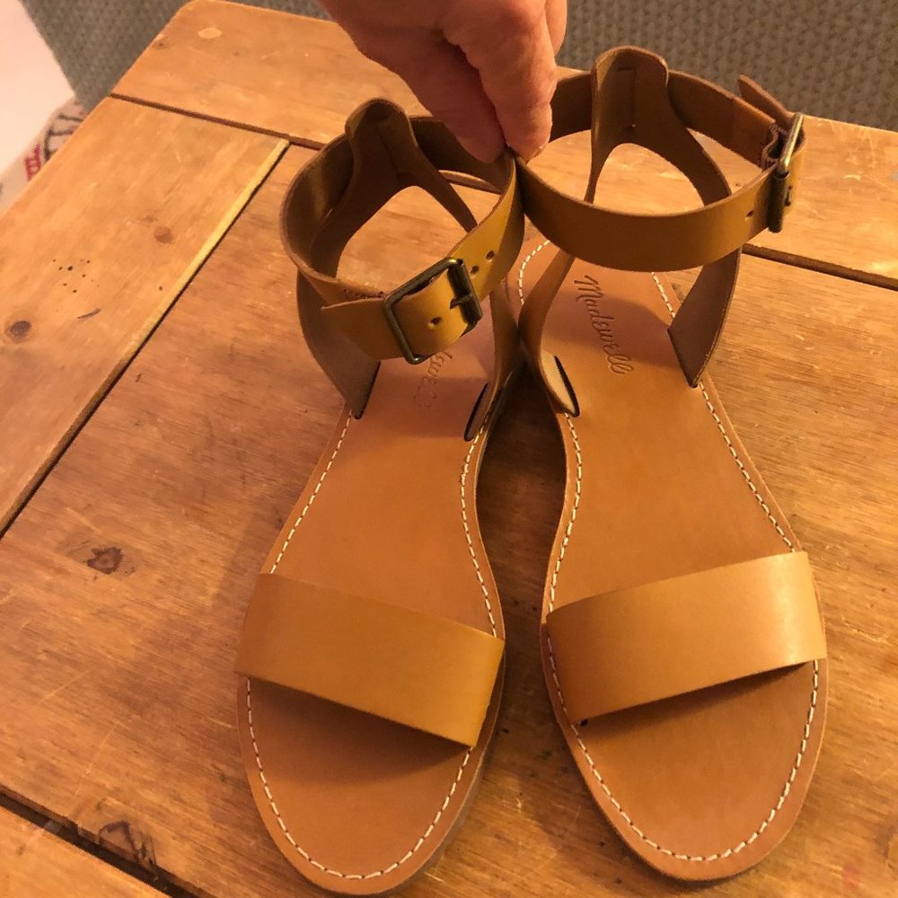 Madewell The Boardwalk Ankle-Strap sandals